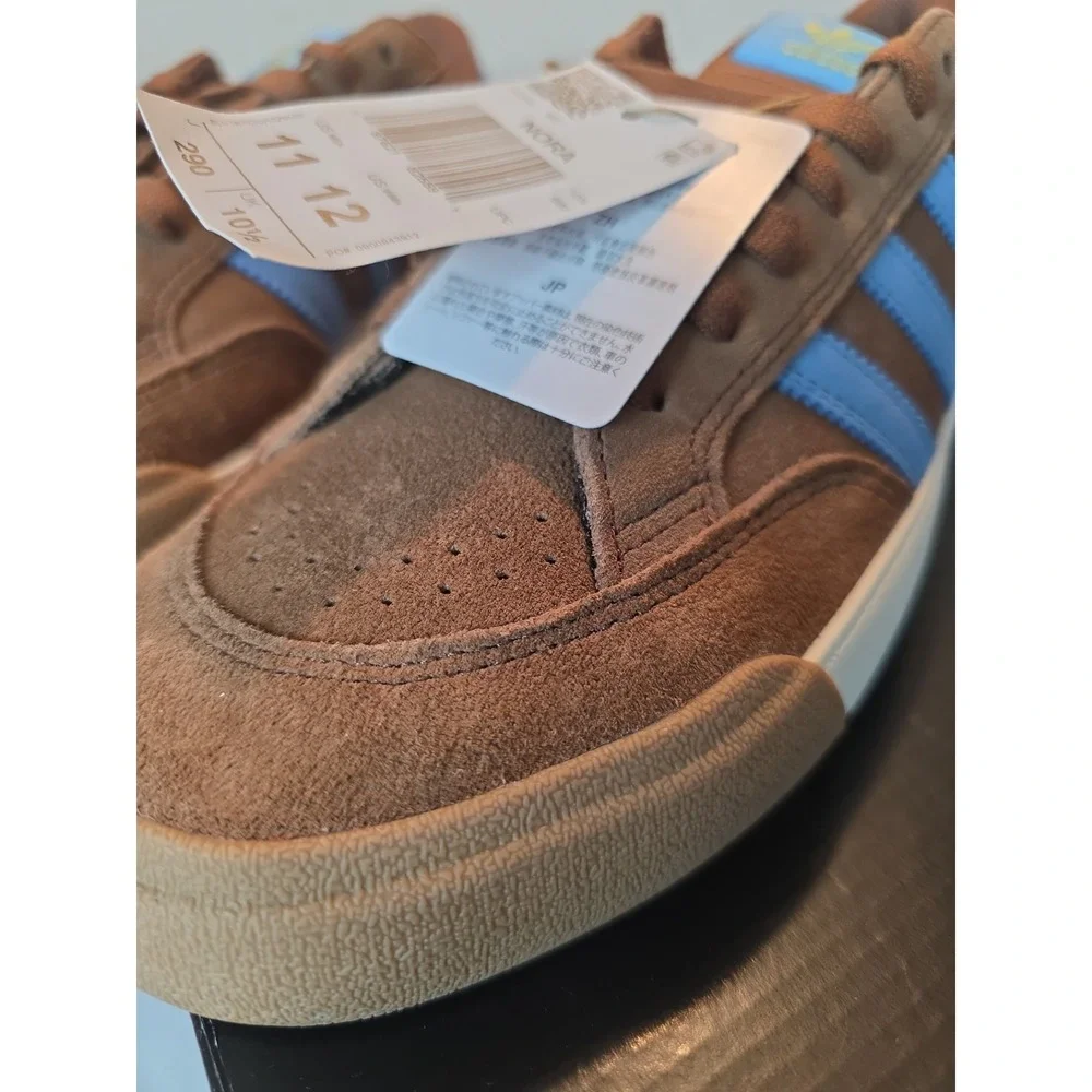 Adidas Nora Unisex New With Box Sneakers Men 11 Women 12 Brown/Blue JP8595 Skate